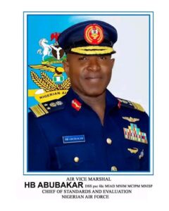 The Chief of Air Staff, Marshal Bala Abubakar