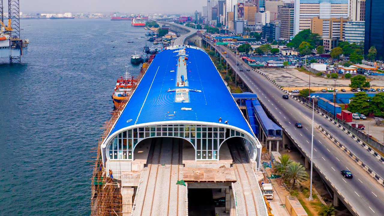 The Lagos Blue Line Rail is expected to transport more than 450,000 passengers daily