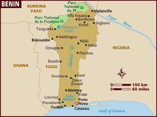 benin map