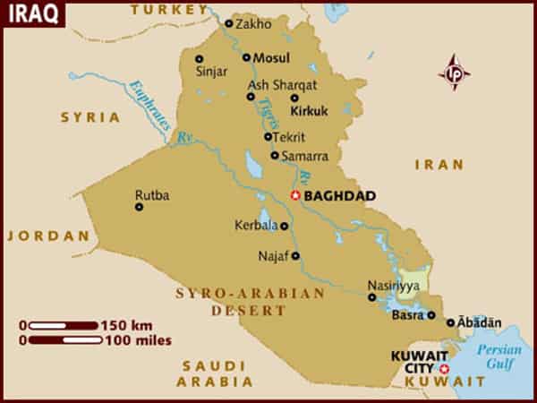 iraq map