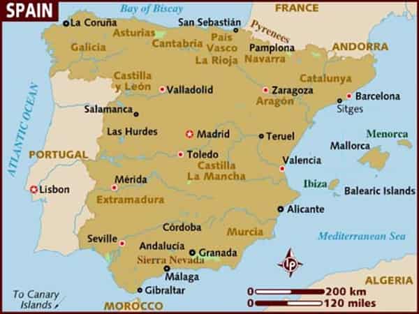spain map