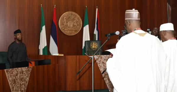Osinbajo swears in new ministers