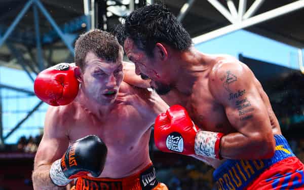 BOXING-AUS-PHI-PACQUIAO-HORN
