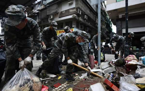 MACAU-HONG KONG-CHINA-WEATHER-TYPHOON
