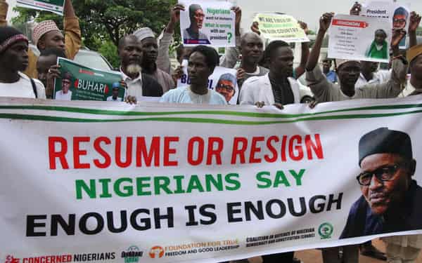 NIGERIA-POLITICS-HEALTH-PROTEST