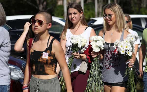 Students And Parents Return To Florida School For Orientation Following Shooting