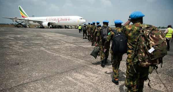 Nigerian peacekeepers bid Liberia