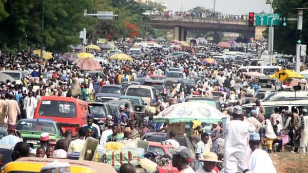 Nigerians crowd population xx