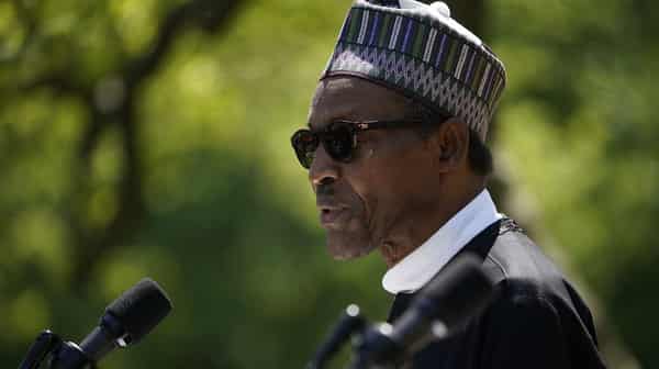 US President Donald Trump and Nigerian President Muhammadu Buhari hold a joint press conference