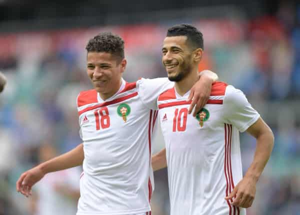 Amine Harit and Belhanda for Morocco national football team