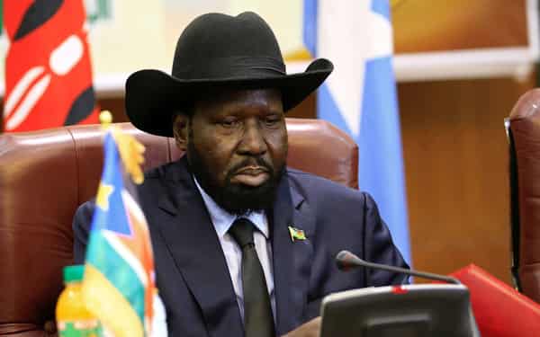 FILE PHOTO: South Sudan President Salva Kiir attends talks in Khartoum on an end to his country’s civil war