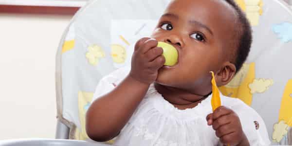 Baby eating apple huffpost