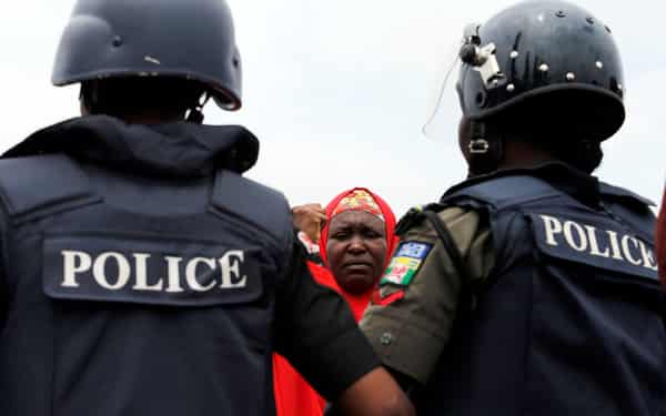 BBOG campaigners and parents of abducted Chibok girls denied access by police to see President Muhammadu Buhari take part in a rally in Abuja