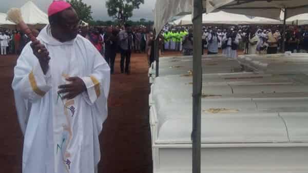 Mass-Burial-of-Two-Priests-and-15–lay-faithful-that-were-killed-by-Herdsmen