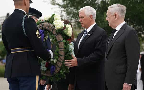 Pentagon Holds September 11th Memorial Observance Ceremony