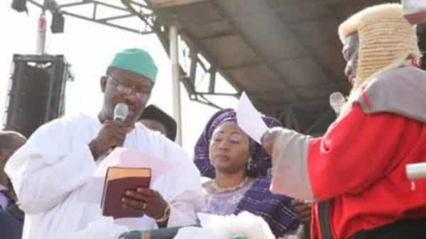 Ekiti state governor Kayode Fayemi during swearing in ceremony in Ado-Ekiti
