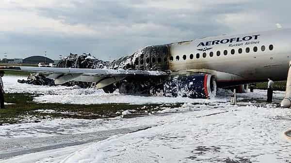 RUSSIA-FIRE-AVIATION-ACCIDENT