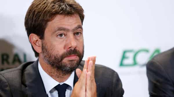 European Club Association (ECA) Chairman Andrea Agnelli and other ECA representatives hold news briefing after the 23rd ECA General Assembly