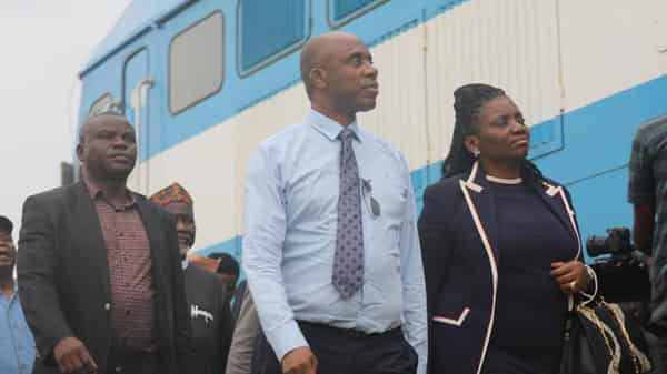 Amaechi at Lagos-Ibadan rail