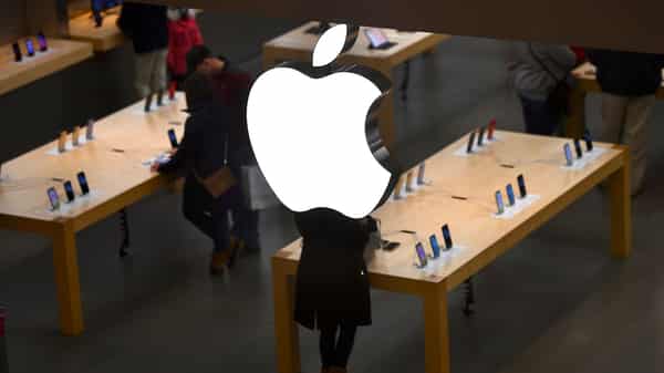 An Apple logo is seen at an Apple store as pre-Thanksgiving and Christmas holiday shopping accelerates at the King of Prussia Mall in King of Prussia