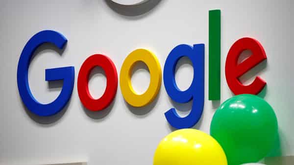 FILE PHOTO: Logo of Google is seen at VivaTech fair in Paris