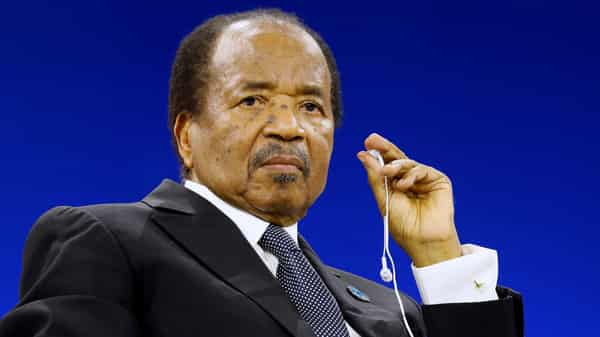 Cameroon President Paul Biya attends the Paris Peace Forum