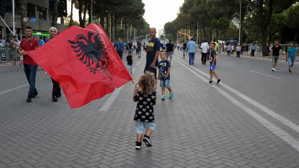 Anti-government protest in Tirana