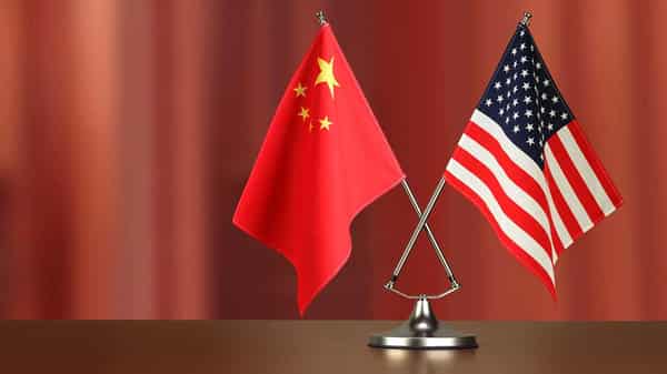 China and US Flag
