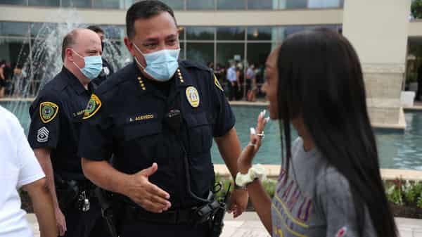 Public Memorial For George Floyd Held In Houston