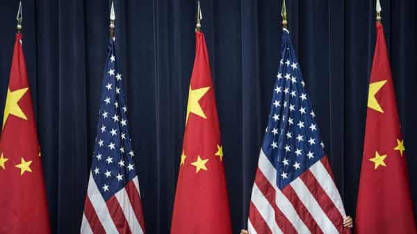China and US Flag