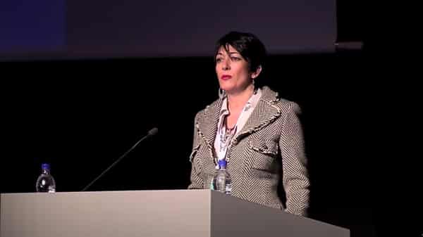 Ghislaine Maxwell speaks at the Arctic Circle Forum in Reykjavik