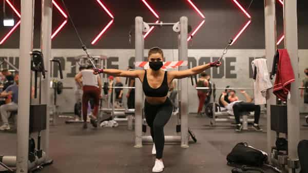 exercising with face mask