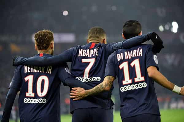 PSG trio of Neymar, Mbappe, Di Maria