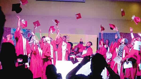 SPAN-Music-and-Dance-Academy-students-rejoicing-during-their-graduation-ceremony