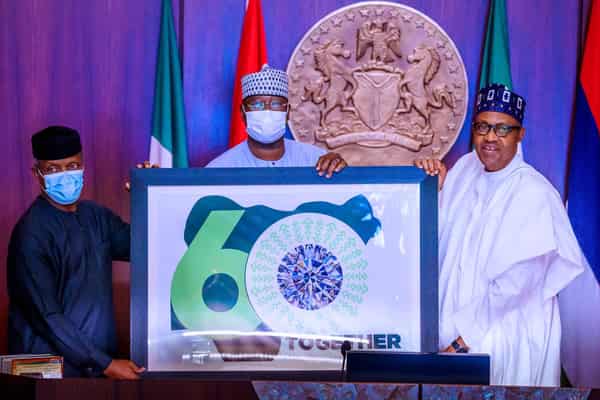 Buhari unveils independence anniversary logo