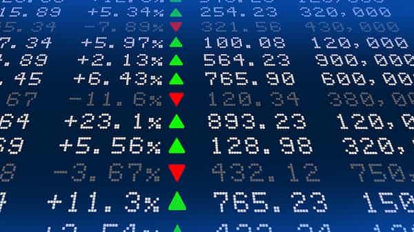 Digital Stock exchange panel