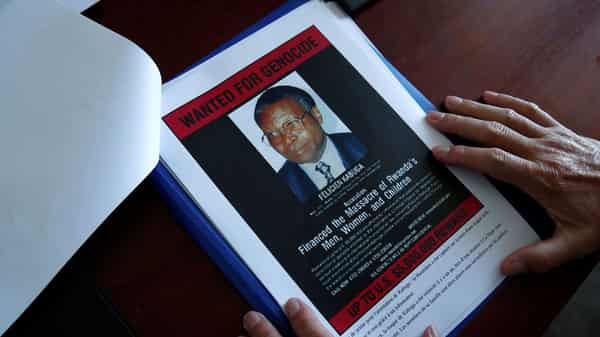 Eric Emeraux, head of the Gendarmerie’s Central Office for Combating Crimes Against Humanity, Genocides and War Crimes, poses in Paris