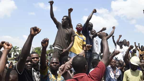 NIGERIA-CRIME-POLICE-DEMO