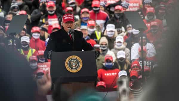 Donald Trump Holds Campaign Rally In Detroit Area Ahead Of Election
