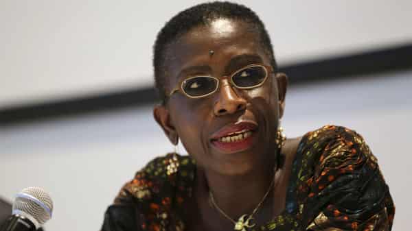 International Monetary Fund Africa director Antoinette Sayeh speaks at the Africa regional economic outlook conference in Lagos