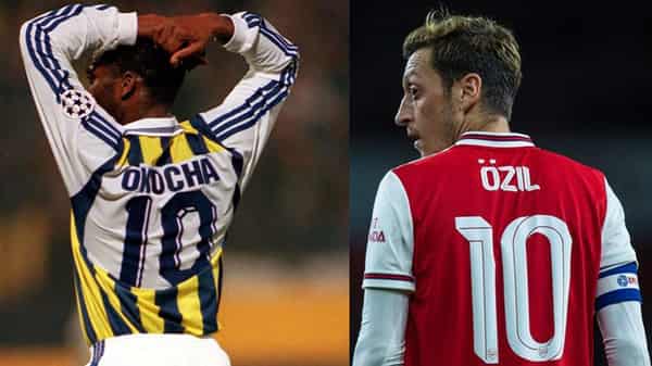 Jay Jay Okocha and Ozil