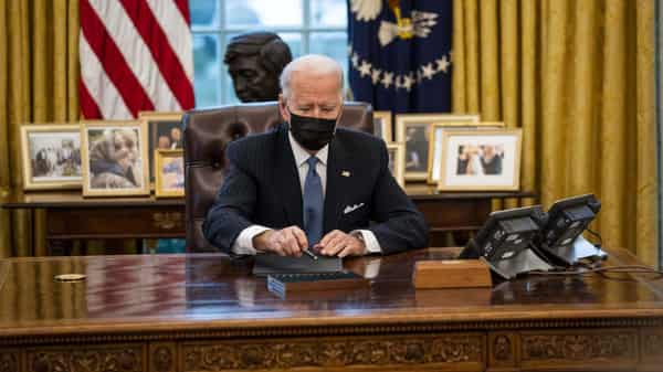 President Biden Meets With Vice President And Top Defense Advisors