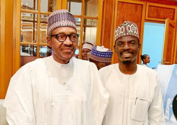 Buhari and aide Bashir Ahmad