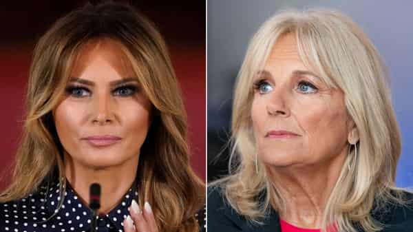 Melania Trump and Jill Biden