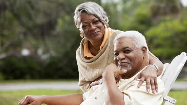 Senior African American couple