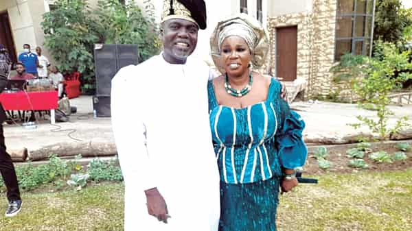 Soaga and wife