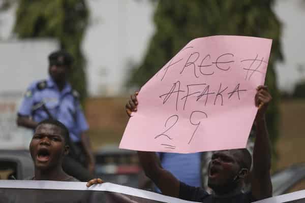 NIGERIA-DEMONSTRATION-KIDNAPPING