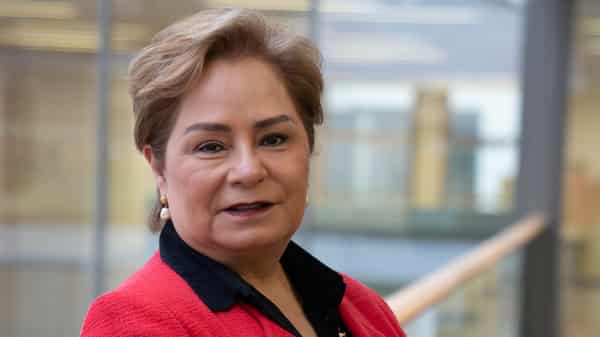 Patricia Espinosa, Executive Secretary of the U.N. Framework Convention on Climate Change poses, in Bonn