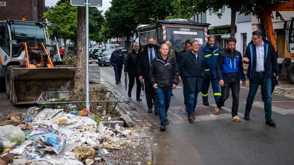 GERMANY-POLITICS-WEATHER-FLOODS