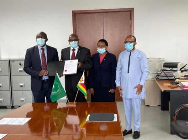 The Republic of Zimbabwe Deposits the Instrument of Ratification of the African Medicines Agency (AMA)